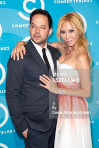 Actors Nick Kroll and Tess Broussard @ the 2012 Primetime Emmys Comedy Central Party